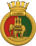 HMS Coventry Ship's Badge.svg