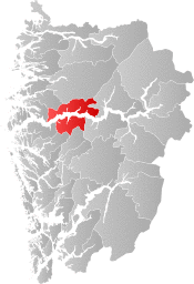Høyanger within Vestland