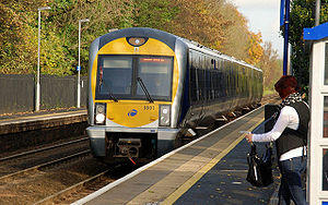 Train, Dunmurry station - geograph.org.uk - 1558797.jpg