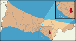 Location of Sultanbeyli in Istanbul