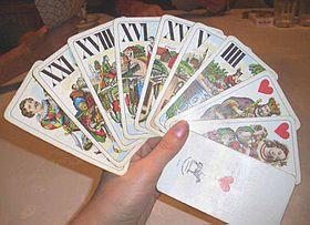 Austrian-style 54-card Tarock hand