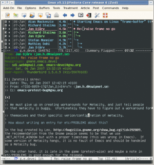 Gnus 5.11 under GNU Emacs and Fedora