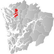 Hosanger within Hordaland