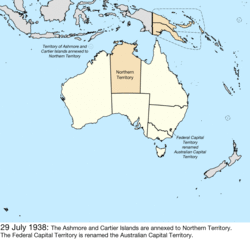 Map of Australia; for details, refer to adjacent text