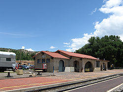 Train station in Lamy