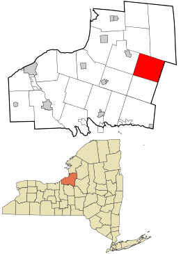 Location in Oswego County and the state of New York.