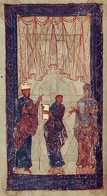 Ferdinand and Sancha receive a book.JPG