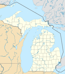 Map showing the location of The Thumb
