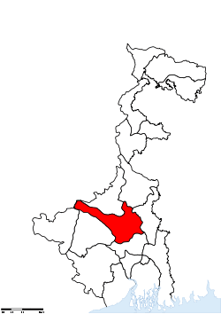 Location of Bardhaman district in West Bengal