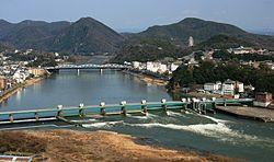 Kiso River from Mount Igi 2010-02-28.JPG