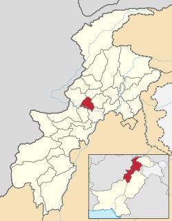 Location in the province of Khyber Pakhtunkhwa