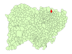 Location in Salamanca