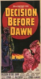 Original movie poster for the film Decision Before Dawn.jpg