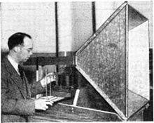 Wilmer Barrow & horn antenna 1938.jpg