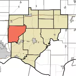 Location in Warrick County