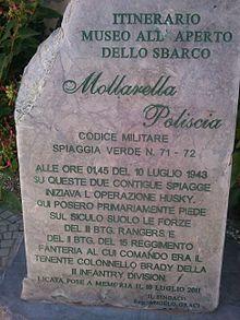 10 Luglio 1943 Sbarco in Sicilia degli Alleati a Licata Settore Joss Spiaggia di Mollarella e Poliscia.jpg