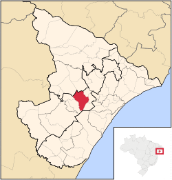 Location of Itabaiana, Sergipe