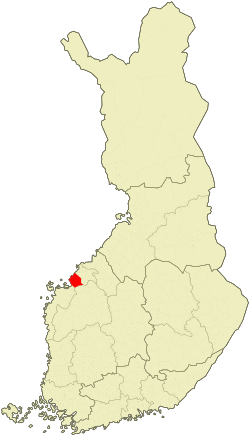 Location of Nykarleby in Finland