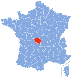 Location of Creuse in France
