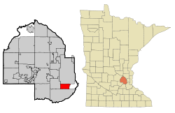 Location of Richfield within Hennepin County, Minnesota