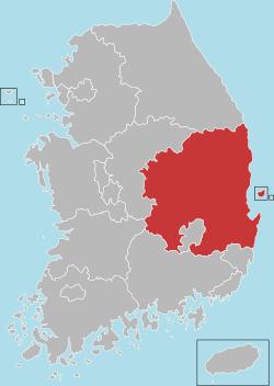 Location of North Gyeongsang Province