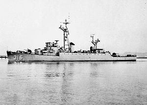 USS Harveson DER-316 1951