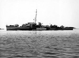 USS Howard F. Clark (DE-533) underway off Boston, Massachusetts (USA), on 12 June 1944 (L45-128.01.01).jpg