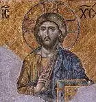 Christ Pantocrator (Deesis mosaic detail)