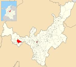 Location of the municipality and town of Maripí in Boyacá