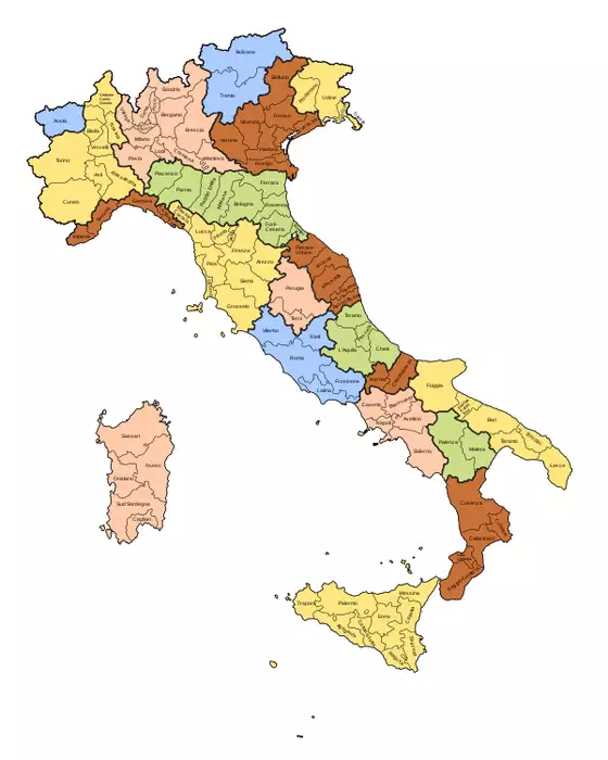 Administrative regions of Italy