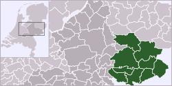 Location in Gelderland province