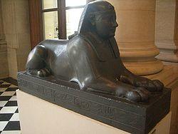 Sphinx of pharaoh Nepherites I in the Louvre Museum