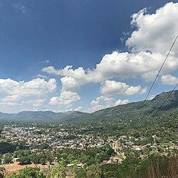 City skyline view from Sindakatti Sri Kumaran Kovil.