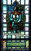 Royal Military College of Canada memorial window to Ian Sutherland Brown Sir Lancelot whole armour of God.jpg