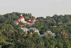 St Peter and St Paul's Church against Antakalnis' hills