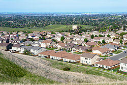 View of Antioch from Black Diamond Mines Regional Preserve
