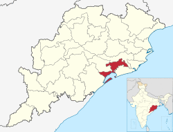 Location in Odisha, India