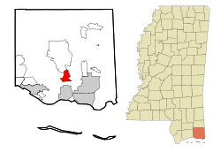 Location of Hickory Hills, Mississippi