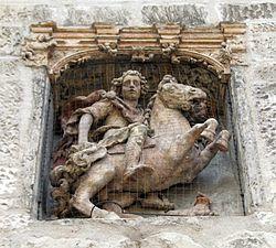 Joigny - Eglise Saint-Thilbault - statue de Juan de Juni.jpg