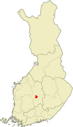 Location of Petäjävesi in Finland