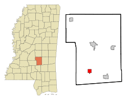 Location of Mize, Mississippi