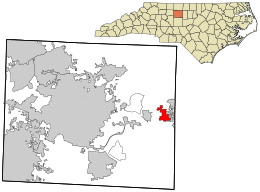Location in Guilford County and the state of North Carolina.