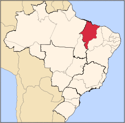 Location of Imperatriz, Maranhão