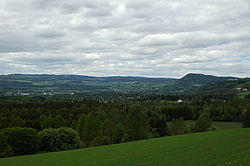 Brumunddal viewed from the south