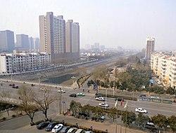 Jiyuan - view from Jiyuan Century Hotel to Manghe N St, pic01.jpg
