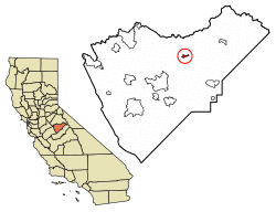 Location of El Portal in Mariposa County, California.