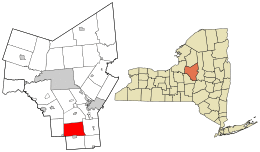 Location in Oneida County and the state of New York.