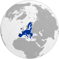 Map of the European Union and the UK