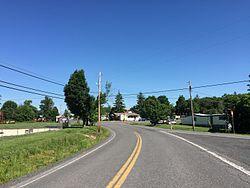 View entering Elk Garden from the south via West Virginia Route 42