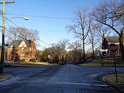 The intersection of 34th St. and Camden St. SE, in Hillcrest, in December 2017
